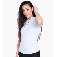 Produktbild von Maximilian Equestrian Base Layer Damen Funktionsshirt Kurzarm Gold/Weiß Größe S