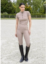 Maximilian Equestrian Base Layer Damen Funktionsshirt Kurzarm Macchiato XL – Bild 1 von 1