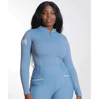 Produktbild von Maximilian Equestrian Base Layer Damen Long Sleeve Funktionsshirt Blau Größe L