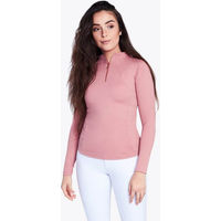 Produktbild von Maximilian Equestrian Base Layer Damen Long Sleeve Funktionsshirt Blossom Rosa Rot Größe L