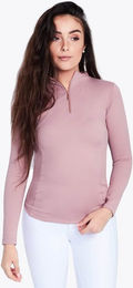 Maximilian Equestrian Base Layer Damen Long Sleeve Funktionsshirt Rosa XL – Bild 1 von 1