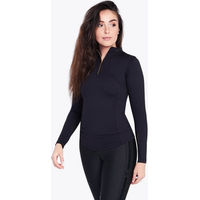 Produktbild von Maximilian Equestrian Base Layer Damen Long Sleeve Funktionsshirt Schwarz Gold Größe S