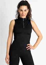 Maximilian Equestrian Base Layer Damen Sleeveless Funktionsshirt Schwarz L – Bild 1 von 1