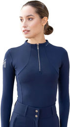 Maximilian Equestrian Base Layer Damen Winter Long Sleeve Funktionsshirt Navy M – Bild 1 von 1
