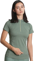 Maximilian Equestrian Base Layer Funktionsshirt Damen Kurzarm Army Green Größe M – Bild 1 von 1