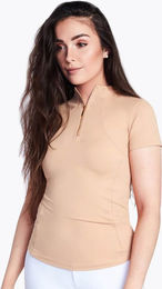 Maximilian Equestrian Base Layer Funktionsshirt Damen Kurzarm Beige XS – Bild 1 von 1