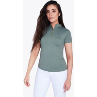 Produktbild von Maximilian Equestrian Base Layer Funktionsshirt Damen Kurzarm Dusty Green XXS