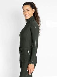 Maximilian Equestrian Base Layer Funktionsshirt Damen Reflection Long Sleeve Hunter Green Größe M – Bild 1 von 1
