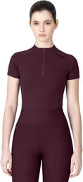Maximilian Equestrian Baselayer Damen Kurzarm Origin Funktionsshirt Burgundy XL – Bild 1 von 1