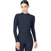 Produktbild von Maximilian Equestrian Baselayer Damen Langarm Origin Longsleeve Atlantic Marine Blau Größe M