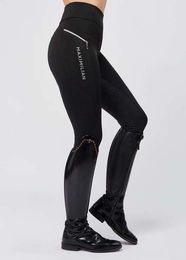 Maximilian Equestrian Charm Riding Leggings Schwarz Größe L aus technischem Gewebe für ganzjähriges Reiten – Bild 1 von 1