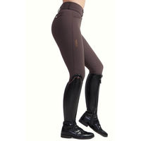 Produktbild von Maximilian Equestrian Damen Reithose New Era Breeches Full Grip mit Silikon Vollbesatz Braun Größe M