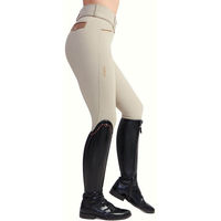Produktbild von Maximilian Equestrian Damen Reithose New Era Breeches mit Full Grip in Beige Größe S