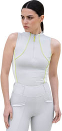 Maximilian Equestrian Damen Sleeveless Contrast Baselayer Sommer Blau Grün Weiß Größe S – Bild 1 von 1