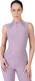 Maximilian Equestrian Damen Sleeveless Frame Funktionsshirt mit Mesh-Einsatz Lila Größe M – Bild 1 von 1