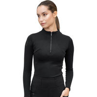Produktbild von Maximilian Equestrian Damen Winter Base Layer Fleece Funktionsshirt Schwarz S