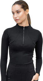 Maximilian Equestrian Damen Winter Funktionsshirt mit Fleece-Basisschicht Schwarz XS – Bild 1 von 1
