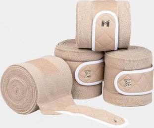 Maximilian Equestrian Fleecebandagen Crew 4er Set Beige 3 m – Bild 1 von 1