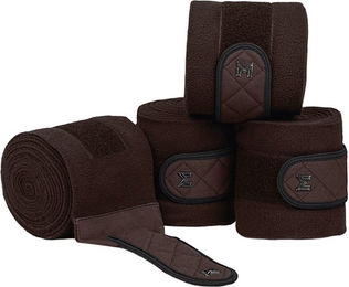 Maximilian Equestrian Fleecebandagen Crew 4er Set Braun 3 m – Bild 1 von 1