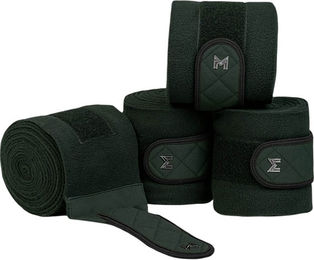 Maximilian Equestrian Fleecebandagen Crew 4er Set Hunter Green 3 m – Bild 1 von 1