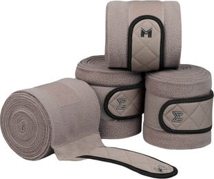 Maximilian Equestrian Fleecebandagen Crew 4er Set Taupe 3 m – Bild 1 von 1
