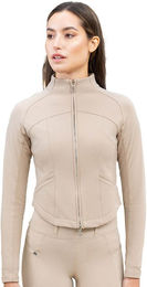 Maximilian Equestrian Fleecejacke Damen Contour Übergangsjacke Beige Größe M – Bild 1 von 1