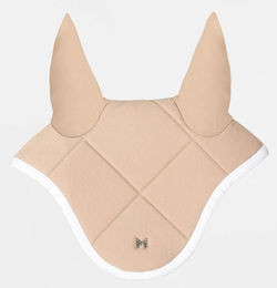 Maximilian Equestrian Fliegenhaube Crew für Pferde Beige Cob aus Polyester – Bild 1 von 1