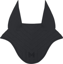 Maximilian Equestrian Fliegenhaube Delta Fliegenmütze Schwarz aus synthetischem Material – Bild 1 von 1
