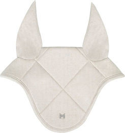 Maximilian Equestrian Fliegenhaube Herringbone Ear Bonnet Beige Stoff Full – Bild 1 von 1