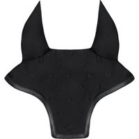 Produktbild von Maximilian Equestrian Fliegenhaube Stamp Ear Bonnet Schwarz Cob