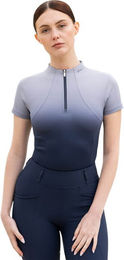 Maximilian Equestrian Funktionsshirt Damen Kurzarm Ombré Base Layer Navy Größe M – Bild 1 von 1