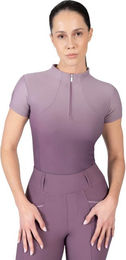 Maximilian Equestrian Funktionsshirt Damen Kurzarm Ombré Base Layer Orchid/Plum Größe M – Bild 1 von 1