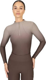 Maximilian Equestrian Funktionsshirt Damen Langarm Ombré Base Layer Mocha Größe L – Bild 1 von 1