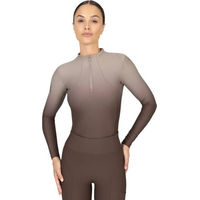 Produktbild von Maximilian Equestrian Funktionsshirt Damen Langarm Ombré Base Layer Mocha Größe L