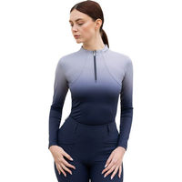Produktbild von Maximilian Equestrian Funktionsshirt Damen Langarm Ombré Base Layer Navy Blau Größe L