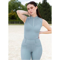 Produktbild von Maximilian Equestrian Funktionstop Miral Sleeveless Base Layer Damen Aqua Blau Größe L mit Mesh-Einsätzen
