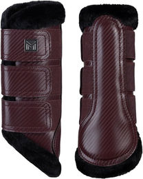 Maximilian Equestrian Gamaschen Drift Brushing Boots aus Neopren in Bordeaux Grösse S – Bild 1 von 1