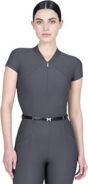 Maximilian Equestrian Halo Funktionsshirt Damen Kurzarm Grau XXS – Bild 1 von 1