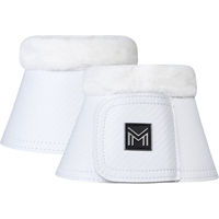 Produktbild von Maximilian Equestrian Hufglocken Drift Bell Boots mit Kunstfell Weiß XL