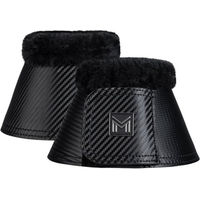 Produktbild von Maximilian Equestrian Hufglocken Drift Bell Boots Schwarz mit Kunstfell Größe M