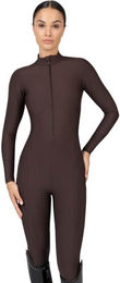 Maximilian Equestrian Jumpsuit Damen Full-Grip Riding Overall Winter Braun XS – Bild 1 von 1