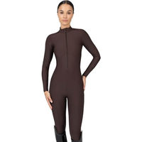 Produktbild von Maximilian Equestrian Jumpsuit Damen Full-Grip Riding Overall Winter Braun XS