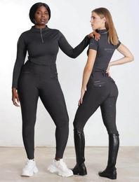 Maximilian Equestrian Knee-Grip Pro Reitleggings Damen Charcoal Grey XXS – Bild 1 von 1