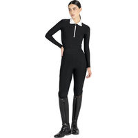 Produktbild von Maximilian Equestrian Langarmshirt Damen Concept Long Sleeve Polo Shirt Baselayer Black L