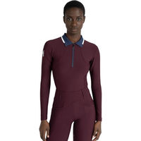 Produktbild von Maximilian Equestrian Langarmshirt Damen Concept Long Sleeve Polo Shirt Baselayer Burgundy XS