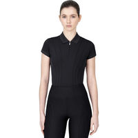 Produktbild von Maximilian Equestrian Poloshirt Damen Kurzarm Arc T-Shirt Schwarz Größe L
