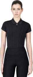 Maximilian Equestrian Poloshirt Damen Kurzarm Arc T-Shirt Schwarz S – Bild 1 von 1