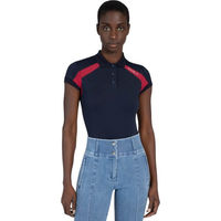 Produktbild von Maximilian Equestrian Poloshirt Damen Navy/Red Größe L aus Baumwolle-Polyester-Mix
