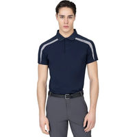 Produktbild von Maximilian Equestrian Poloshirt Herren Court T-Shirt Mesh Grau Blau XL