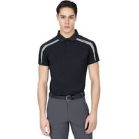 Produktbild von Maximilian Equestrian Poloshirt Herren Court T-Shirt Mesh Schwarz Grau Größe S